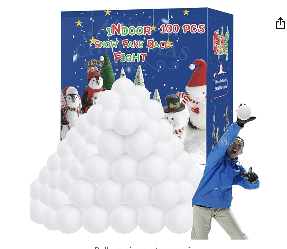 fake snow balls